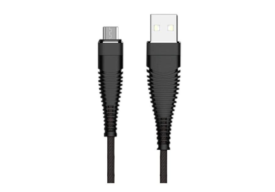 Zdjęcie: Kabel USB - micro USB wzmacniany czarny LB0152 LIBOX
